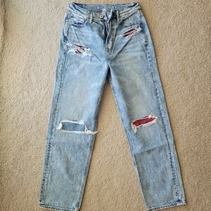 American Eagle, size 4 Regular, Highest rise 90s boyfriend jeans